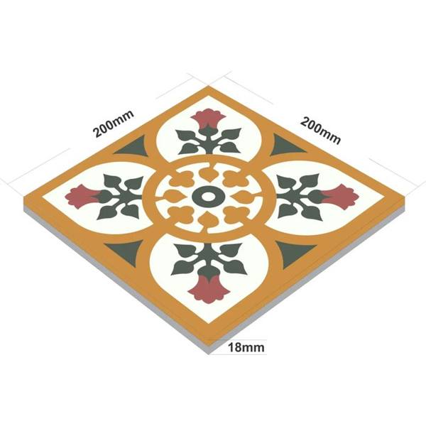 adrilho Hidráulico - 25 Pçs 20x20 Cm — Sem marca