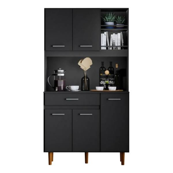Armário De Cozinha Compacto Em Mdp Com 5 Portas Love — Love