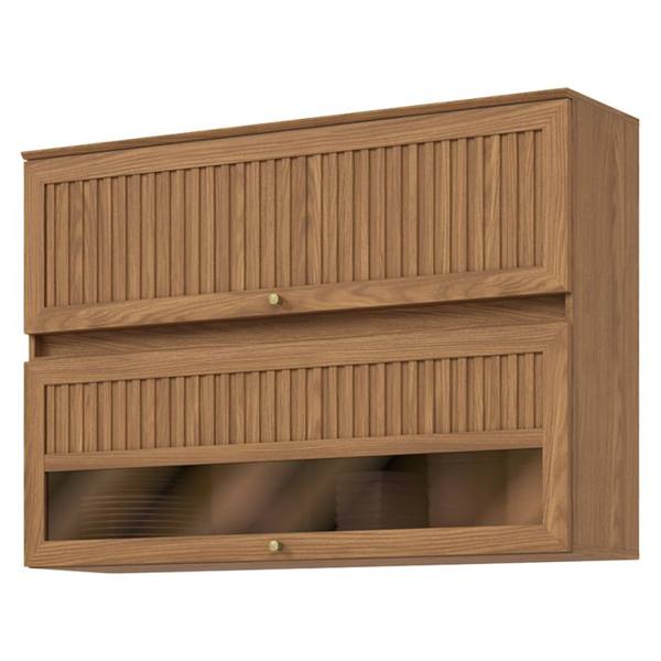 Armário Aéreo 120cm 2 Portas Basculantes MDP MDF Requinte Henn — Henn