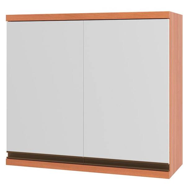 Armário Aéreo 80cm 2 Portas MDP Macadamia Telasul — Telasul