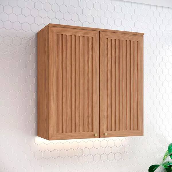 Armário Aéreo 80cm 2 Portas MDP MDF Requinte Henn — Henn