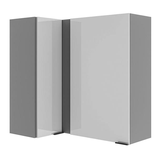 Armário Aéreo de Canto 2 Portas MDP MDF Lumina Telasul — Telasul