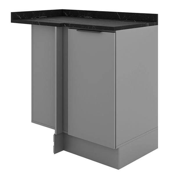 Balcão de Canto com Tampo 1 Porta 95 cm Lumina Telasul — Telasul