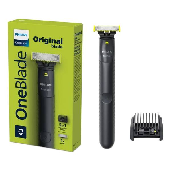 Barbeador e Aparador Elétrico Philips OneBlade com Pente 5 em 1, Sem Fio — Philips