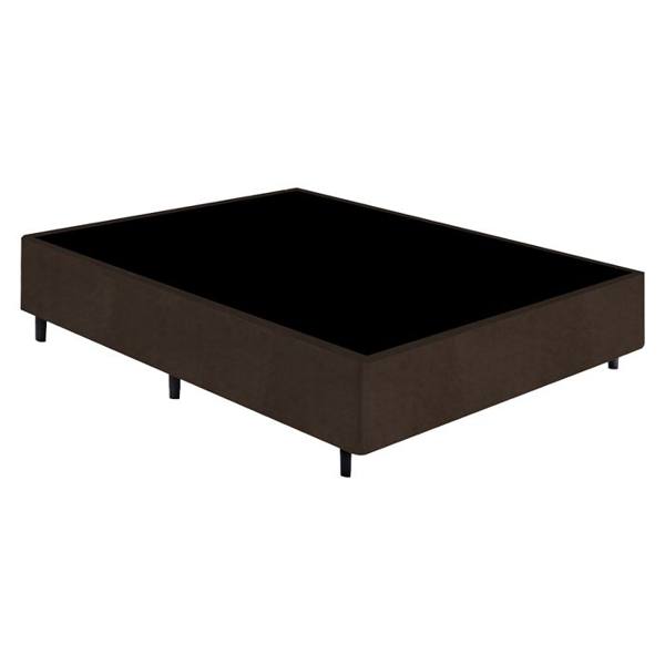 Base Cama Box Gazin Casal Sommier Suede Liso 138x188 — Gazin