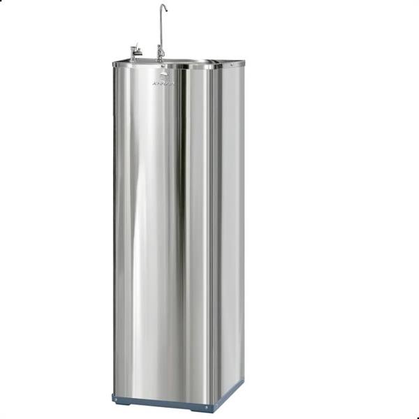 Bebedouro Purificador Refrigerado Pressão Inox Aço Inoxidável — Sem marca
