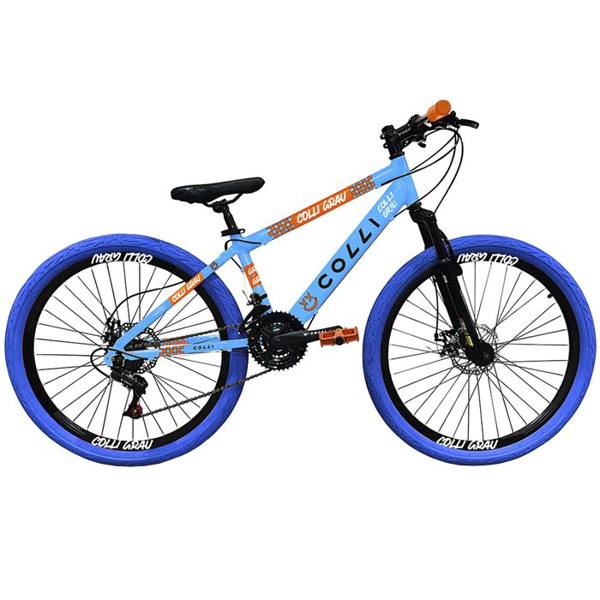 Bicicleta Aro 26 Colli Grau 21 Marchas Freio a Disco — Colli