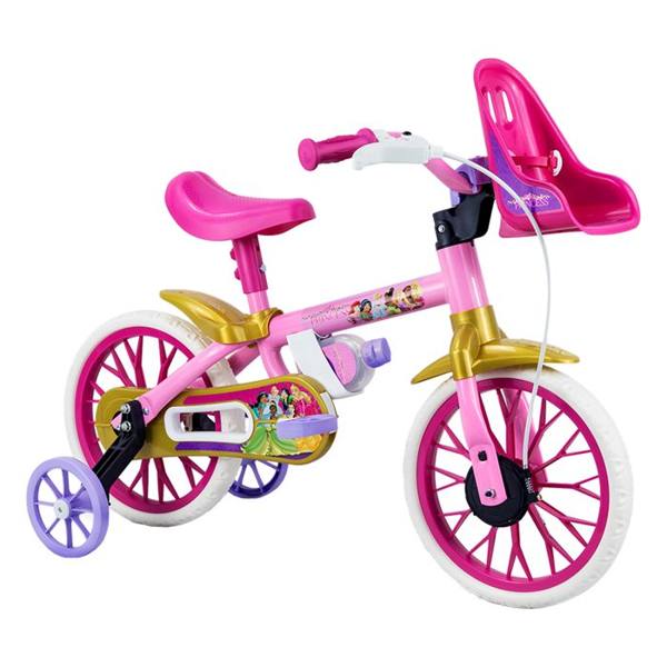 Bicicleta Infantil Aro 12 Nathor Princesas 2 Freio Dianteiro 1 Marcha — Nathor