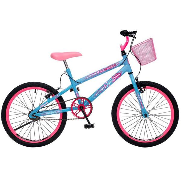 Bicicleta Infantil Aro 20 Colli July Freio V-Brake 1 Marcha com Cestinha — Colli