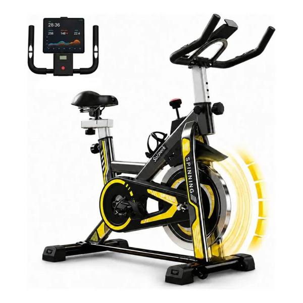 Bicicleta Spinning Romantic Crown Preto Roda Inércia 10kg — Sem marca