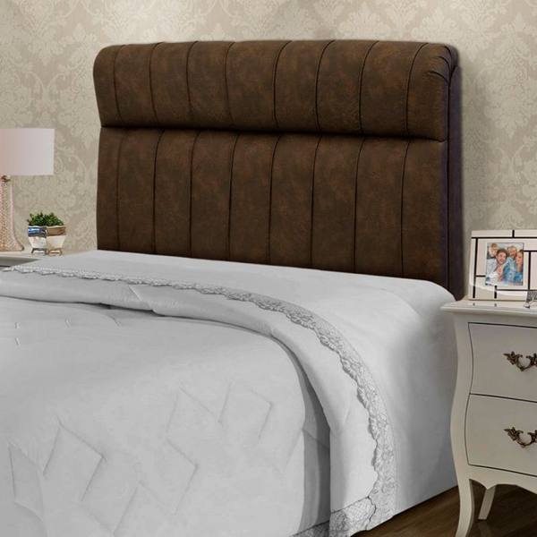 Cabeceira Casal 140cm Estofada Moscou Dobuê — Dobue