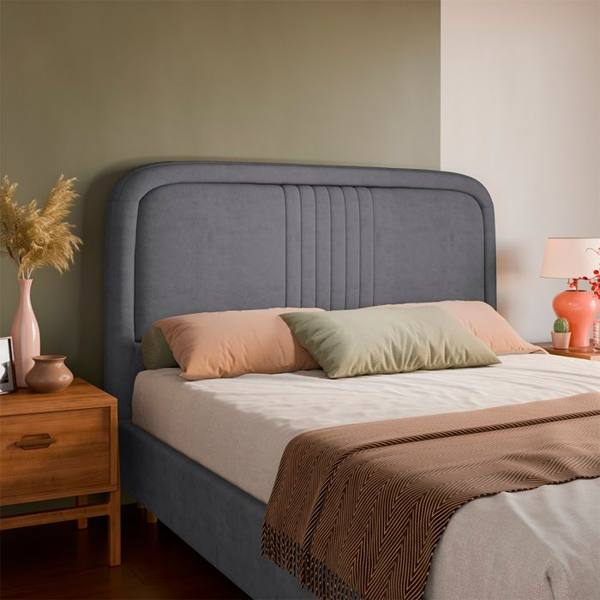 Cabeceira Qeen Size Estofada 160cm de MDF Chicago Dubue — Sem marca