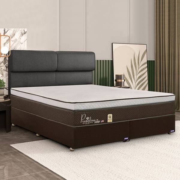 Cabeceira Queen Size Estofada 158cm de Madeira Londres Fabone — Fabone