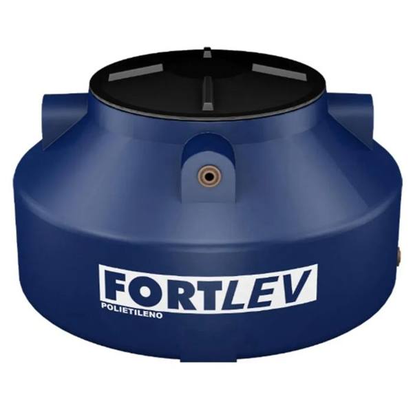 Caixa De Água 310L Polietileno Tampa Rosca Azul Fortlev — Fortlev