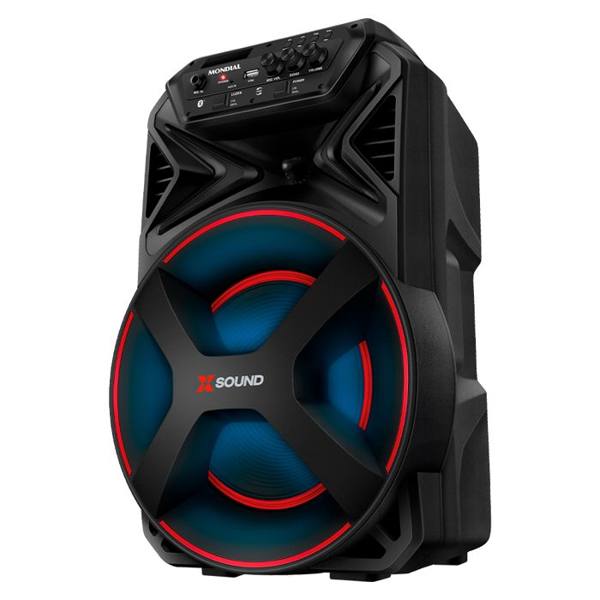 Caixa de Som Amplificada Mondial XSound CM-300-N 300W Bluetooth RGB — Mondial