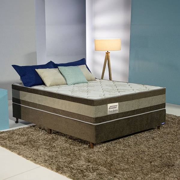 Cama Box Gazin Espuma Casal  Misto Duo Extra  138x188 — Gazin