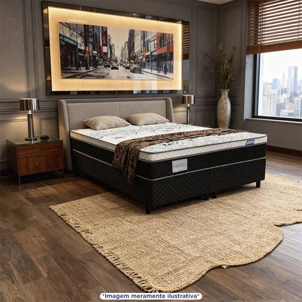 Cama Box Gazin Molas BlueWave Queen Size Vercelli 158x198 — Gazin