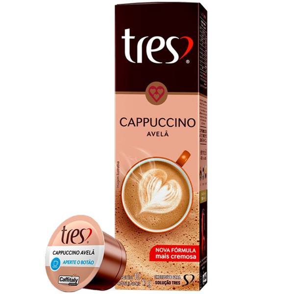 Cápsula de Café Três Corações Capuccino Avelã 10 Unidades — Três Corações