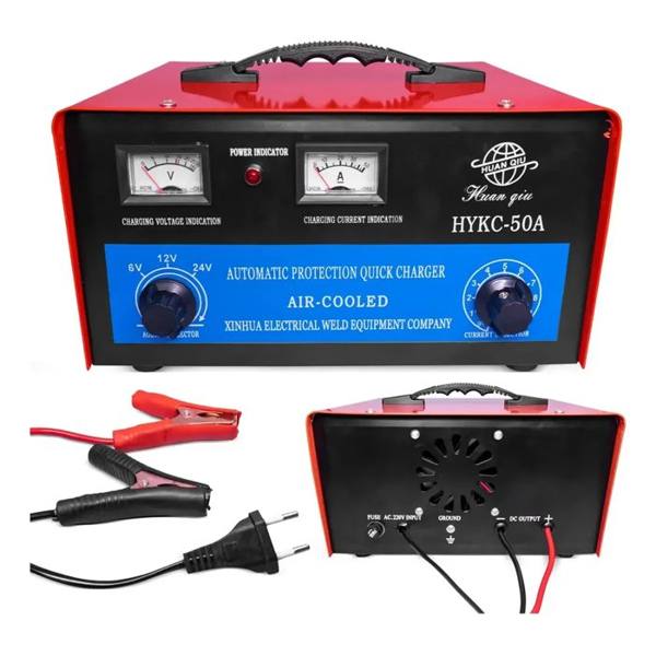 Carregador De Bateria 6v 12v 24v 50a Com Ajuste De Corrent — Sem marca