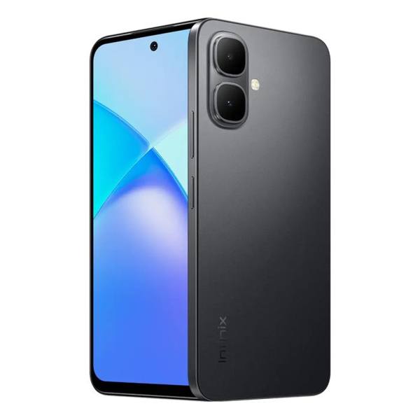 Celular Infinix Smart 10 4GB RAM 256GB SSD Câmera 8MP + IA, Tela 6.67 HD+ 120Hz, Bateria 5000mAh, Processador T7250, Android 15 Go, Dual Chip - Preto — Infinix