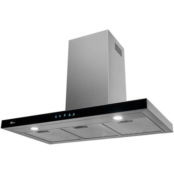 Coifa de Parede Fischer Infinity 90cm 6 Bocas Painel em Vidro Temperado — Fischer