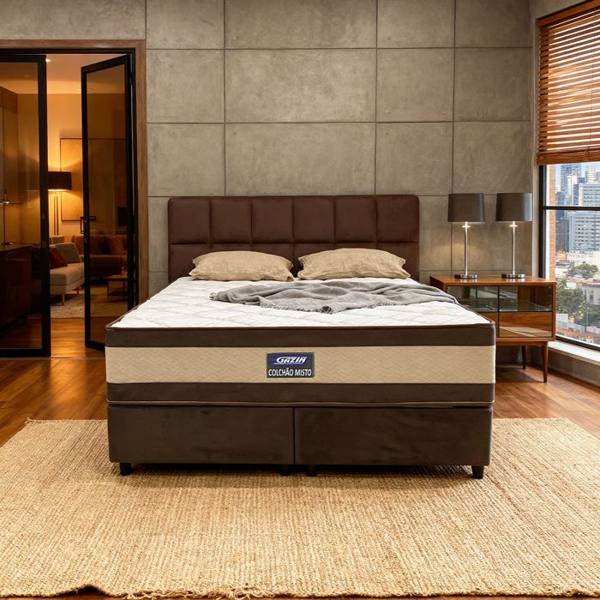 Colchão Cama Box Gazin Espuma Queen Size Misto Duo Extra  158x198 — Gazin