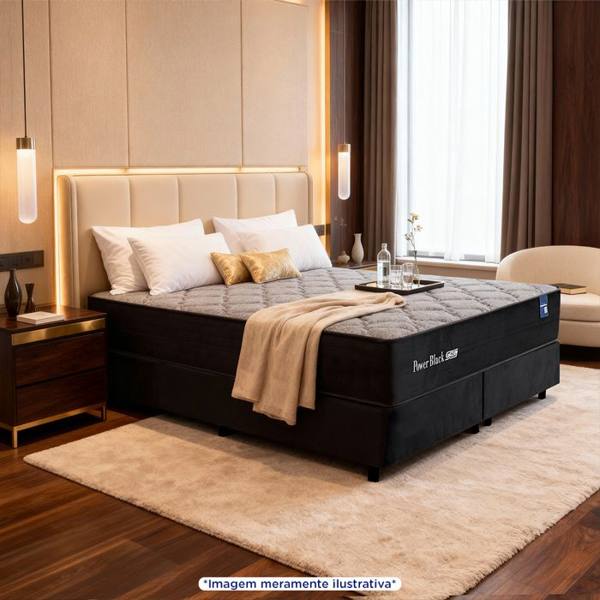 Colchão King Size Molas PowerBlue Gazin Power Black 193x203 — Gazin