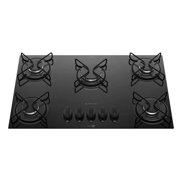 Cooktop 5 Bocas Atlas Agile Up com Mesa De Vidro A Gás — Sem marca