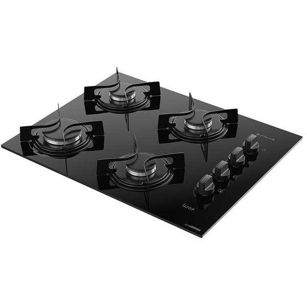 Cooktop a Gás Atlas Utop 4 Bocas Superautomático Mesa em Vidro Temperado — Atlas