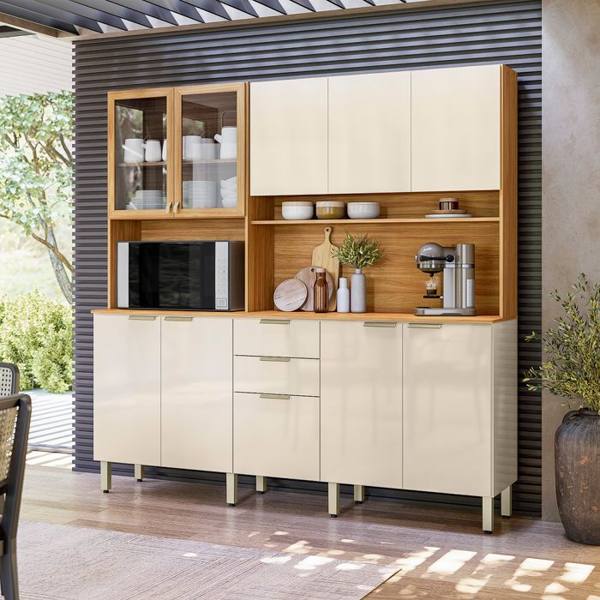 Cozinha Compacta 10 Portas 02 Gavetas Amora Demóbile — Demobile