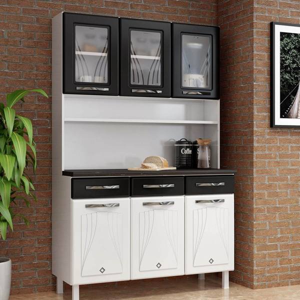 Cozinha Compacta 6 Portas 3 Gavetas Star Telasul — Telasul