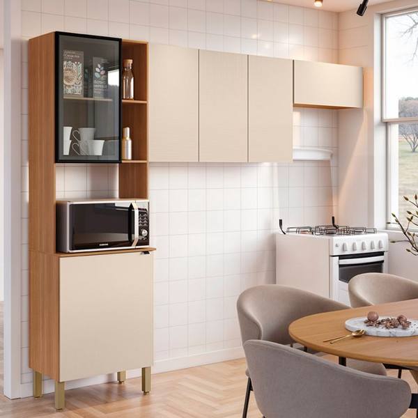 Cozinha Compacta 6 Portas Vert Plus Kit's Paraná — Kit's Paraná