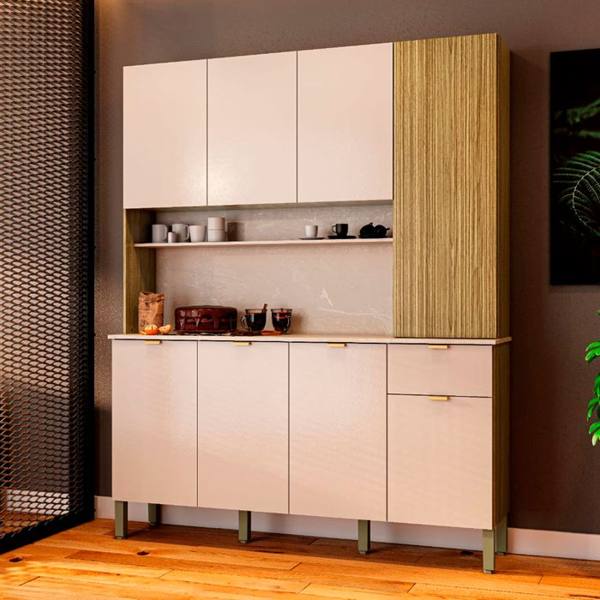 Cozinha Compacta 8 Portas 1 Gaveta Slow Kit's Paraná — Kit's Paraná