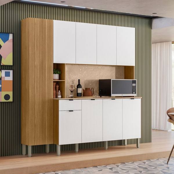 Cozinha Compacta 9 Portas 1 Gaveta MDP Pulse Kits Paraná — Sem marca