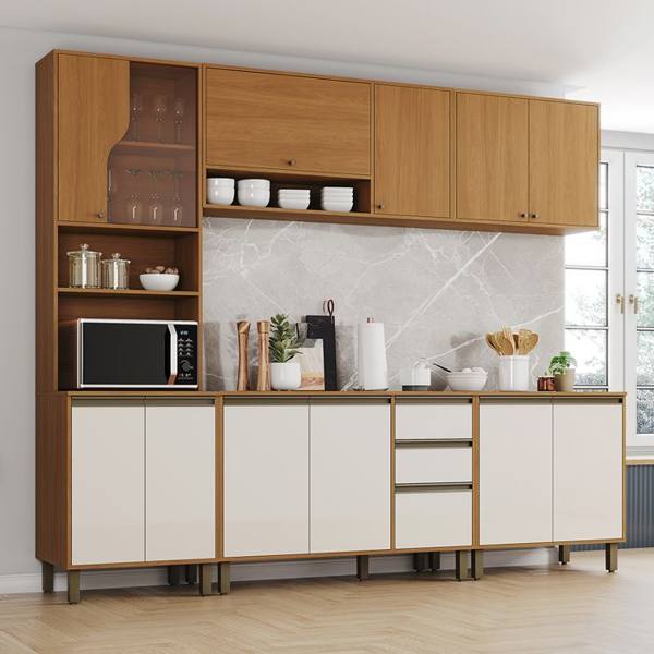 Cozinha Modulada 5 Peças 12 Portas 3 Gavetas Venaly Henn — Henn