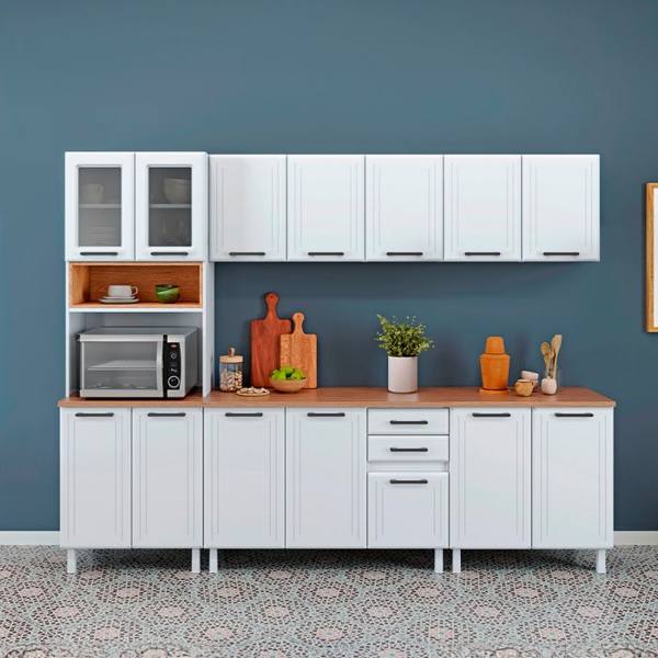 Cozinha Modulada 6 Peças 14 Portas 3 Gavetas Liz Telasul — Telasul