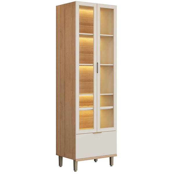 Cristaleira 2 Portas MDF e Vidro com LED Bless Linea Brasil — Linea Brasil