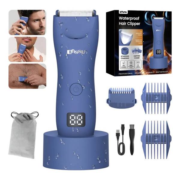 Enssu Aparador De Pelos Corporais Masculino Com Base Cor Azul — ELO