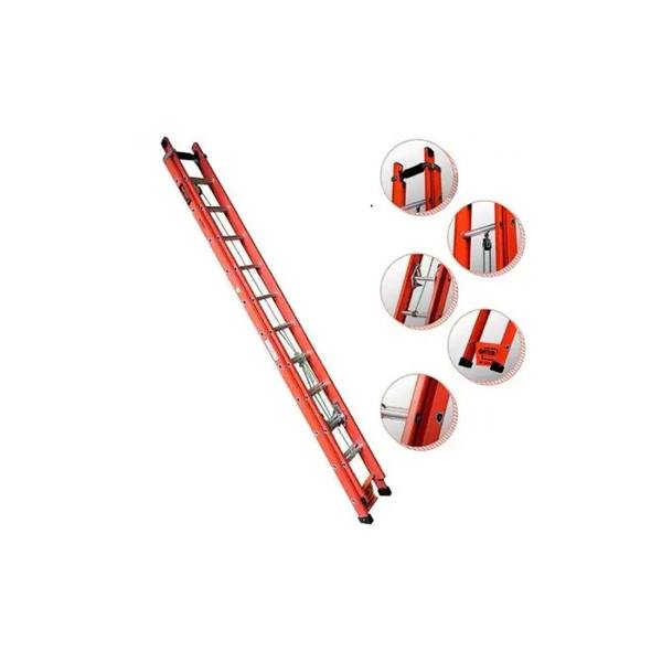 Escada de Fibra de Vidro 19 Degraus Extensível 3,6 x 6,0 Metros — Sem marca