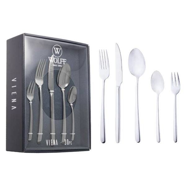 Faqueiro 30 Peças Wolff Inox Viena — Wolff