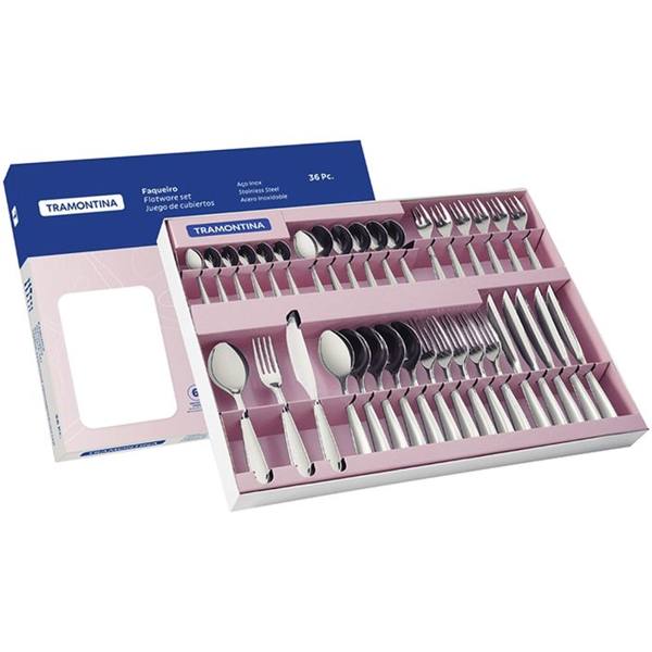 Faqueiro 36 Peças Tramontina Inox Laguna — Tramontina