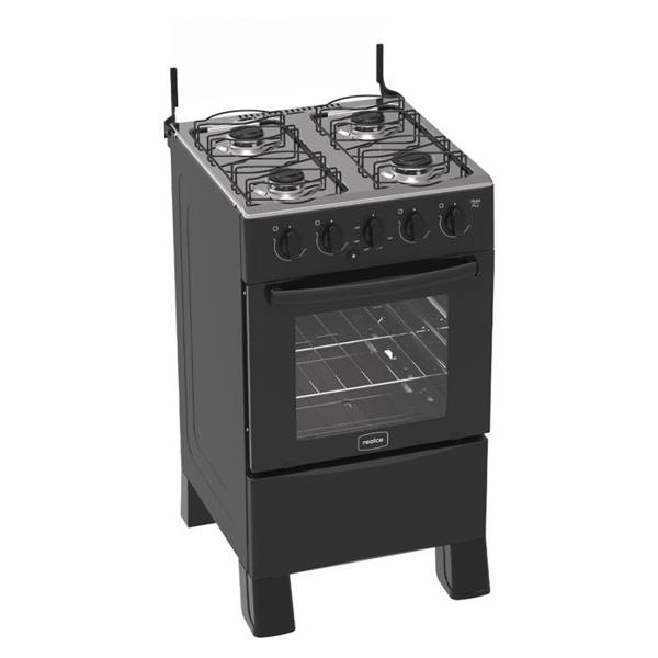 Fogão Realce 4 Bocas Ares Plus Automático Mesa de Inox Forno 50L — Realce