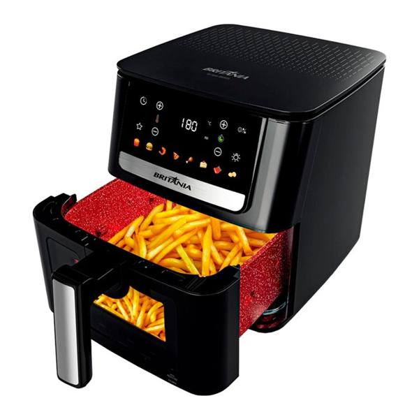 Fritadeira Elétrica Air Fryer Britânia BAF65A 1700W Tecnologia Redstone — Britânia