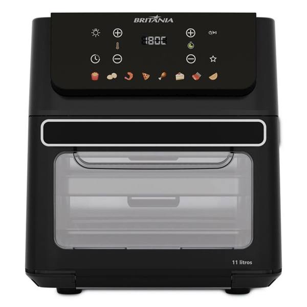 Fritadeira Elétrica Air Fryer Britânia Oven BAF11A 11L 1800W Antiaderente — Britânia