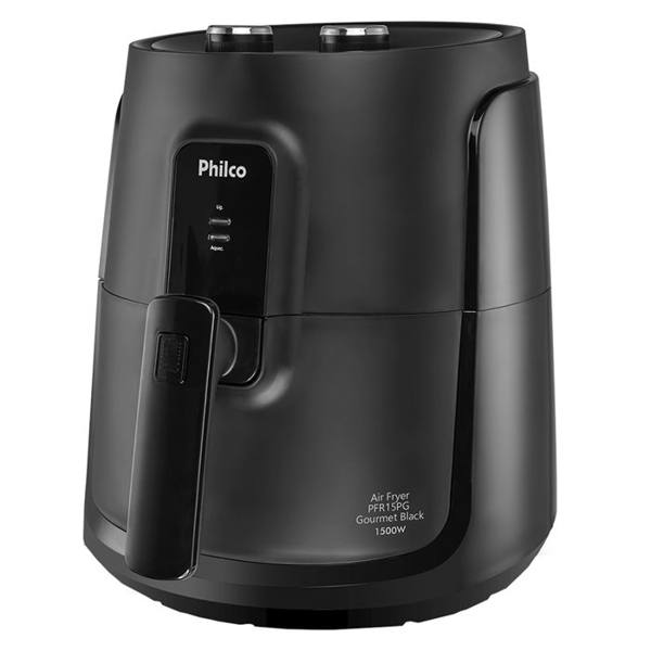 Fritadeira Elétrica Philco Air Fryer Gourmet Black 4,4L 1500W PFR15PG — Philco