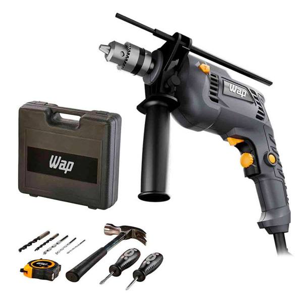 Furadeira e Parafusadeira de Impacto Wap 3/8 Polegadas 700W WF 700K10 — Wap