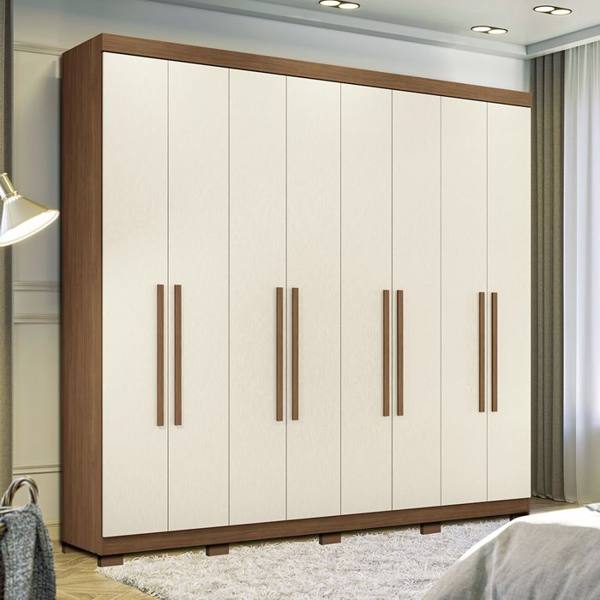 Guarda-Roupa Casal 8 Portas Bater 4 Gavetas Master Santos Andirá — Santos Andira