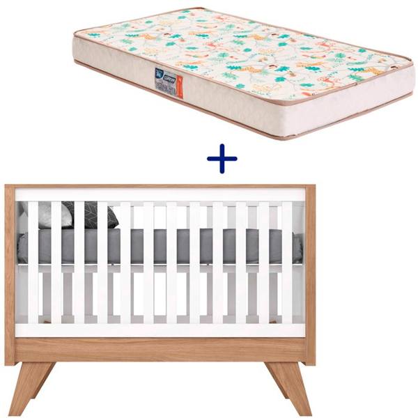 Kit Berço Mini Cama Henn Confete + Colchão Gazin Supreme D18 — Gazin