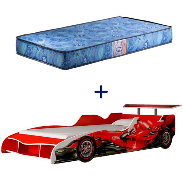 Kit Cama Solteiro Gelius F1 90cm + Colchão Gazin Supreme D20 — Gelius