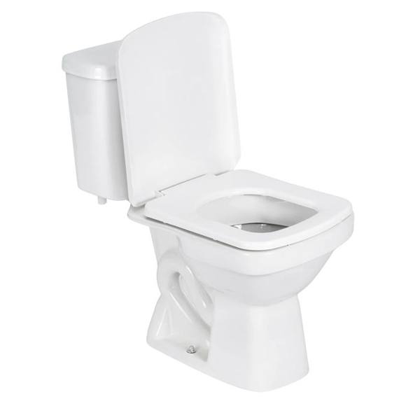 Kit Vaso Sanitário com Caixa Acoplada e Assento Branco Duplo Acionamento 3/6L Saída Vertical Lirio Fiori — Sem marca